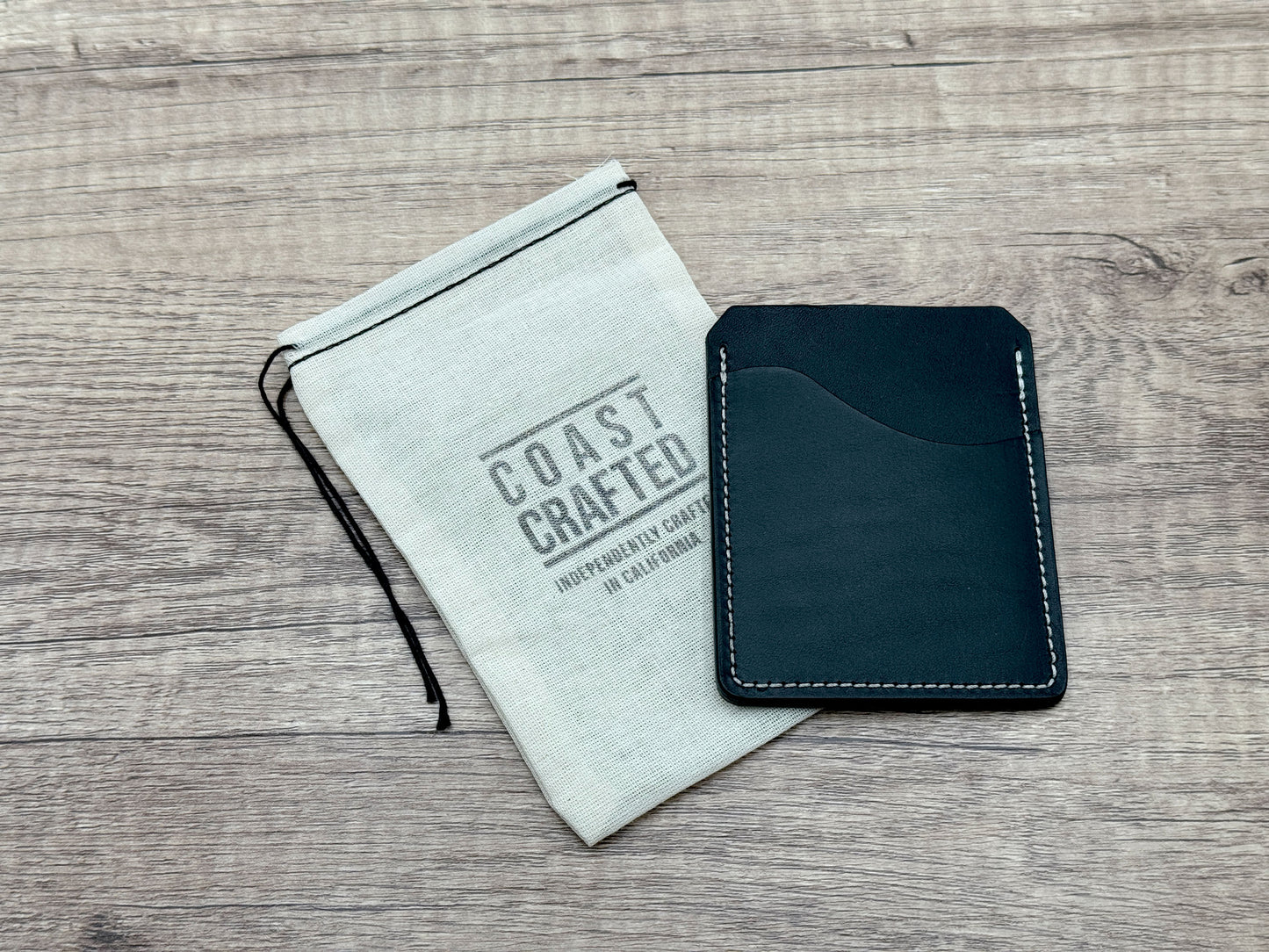 Stinson Slim - 2 Pocket Slim Card Wallet - Black