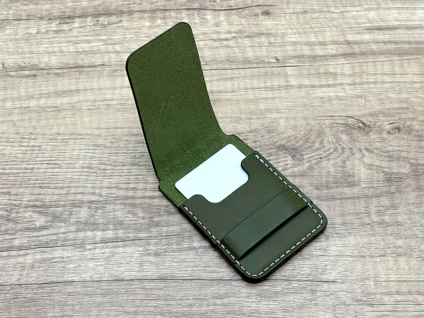 Newport Flap Wallet - Olive Green