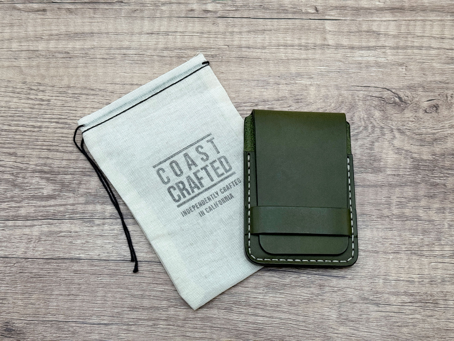Newport Flap Wallet - Olive Green