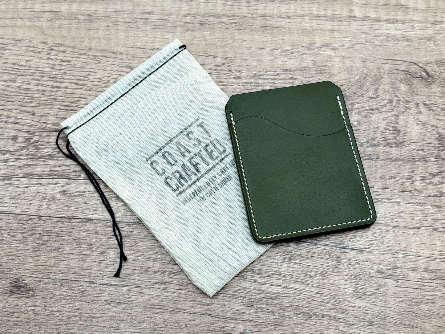 Stinson Slim - 2 Pocket Slim Card Wallet - Olive Green
